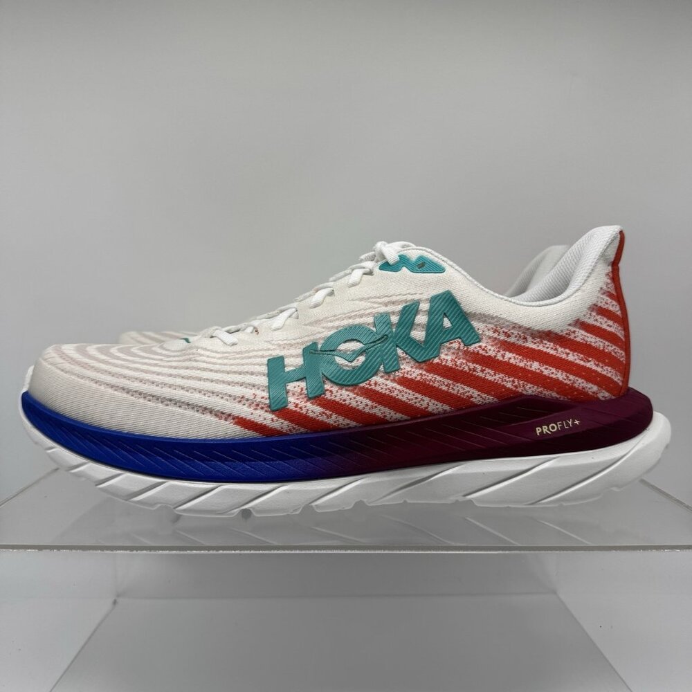 Brand New Hoka One One Mach 5 Blue Red 1127893 WFM Running Shoes Men’s Size 14